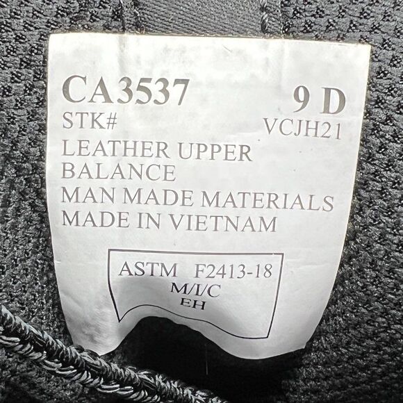Carolina Circuit 6” Boots Men's 9 Black Leather Composite Toe Waterproof Work - Picture 12 of 13